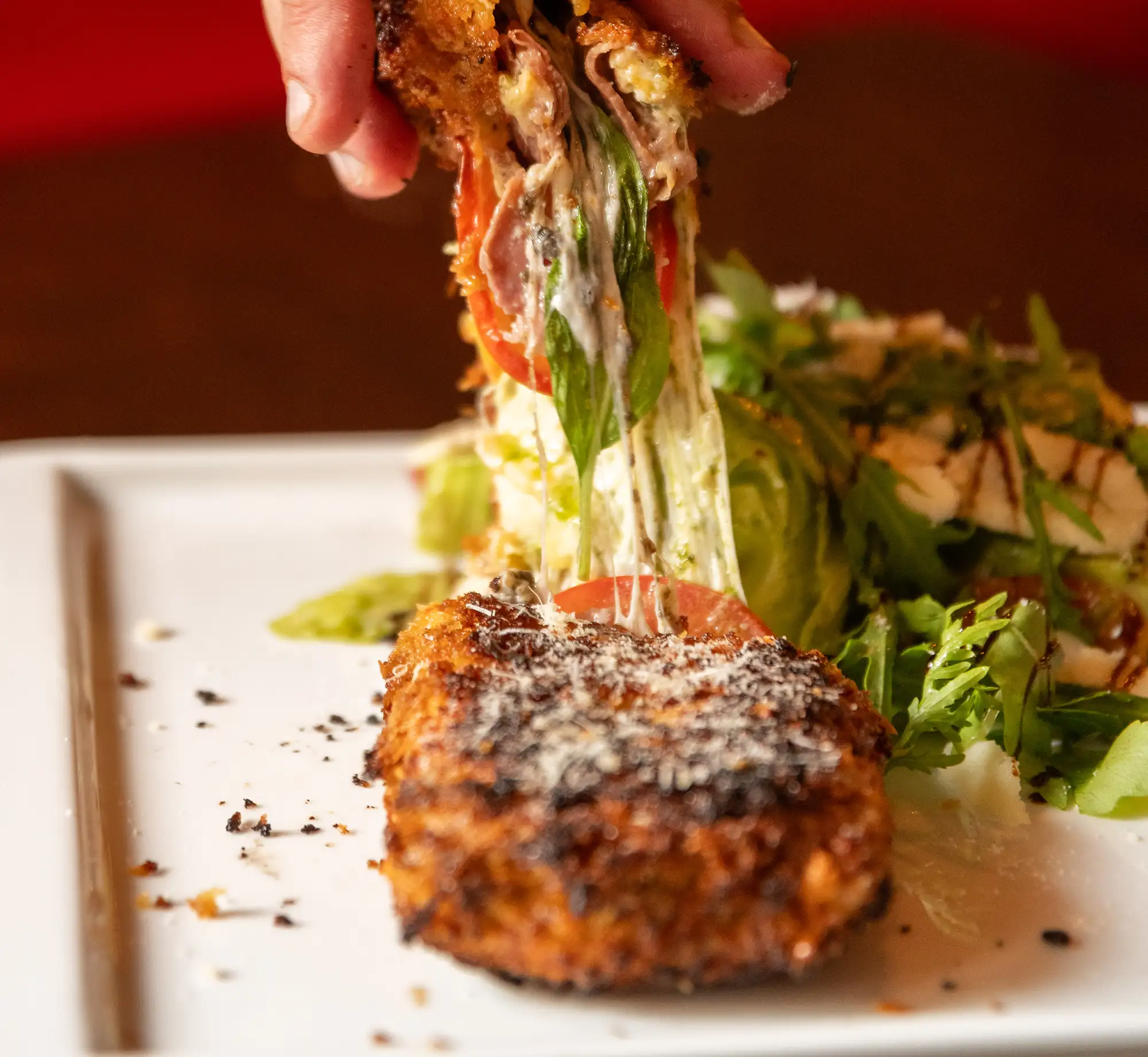 Mozzarella en carozza Jambon de Parme